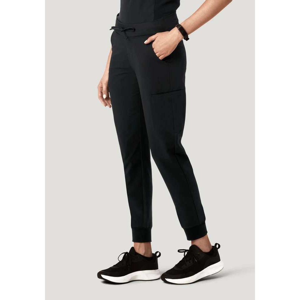 Mandala W_11 Pocket Jogger Regular Black Scrubs Equa-Tek XL NEW